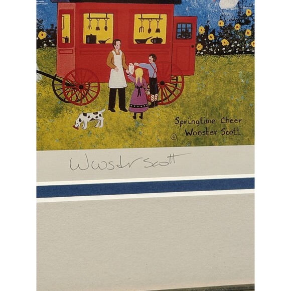Jane Wooster Scott "Springtime Cheer" Signed Limited Edition Lithograph Framed - Picture 3 of 8